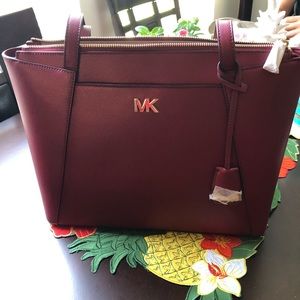 Maroon Michael Kors purse